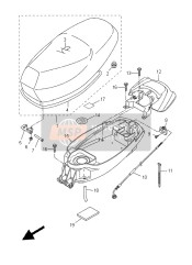 2DWF47300000, Sitzbank Kompl., Yamaha, 0